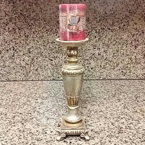 🌟Gold Candle Holder With Candle🌟